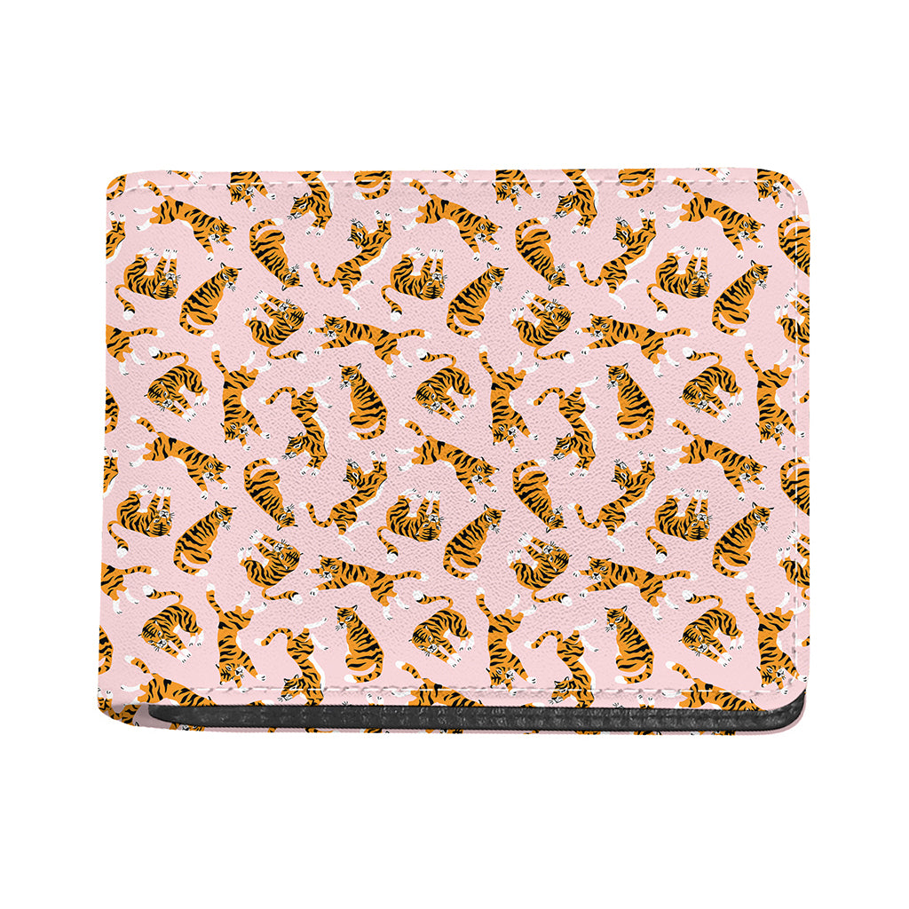 Cute Tiger Pattern Print Bifold Wallet