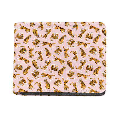 Cute Tiger Pattern Print Bifold Wallet