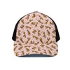 Cute Tiger Pattern Print Black Mesh Trucker Cap