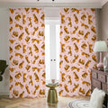 Cute Tiger Pattern Print Dimout Pencil Pleat Curtains