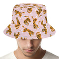 Cute Tiger Pattern Print Bucket Hat
