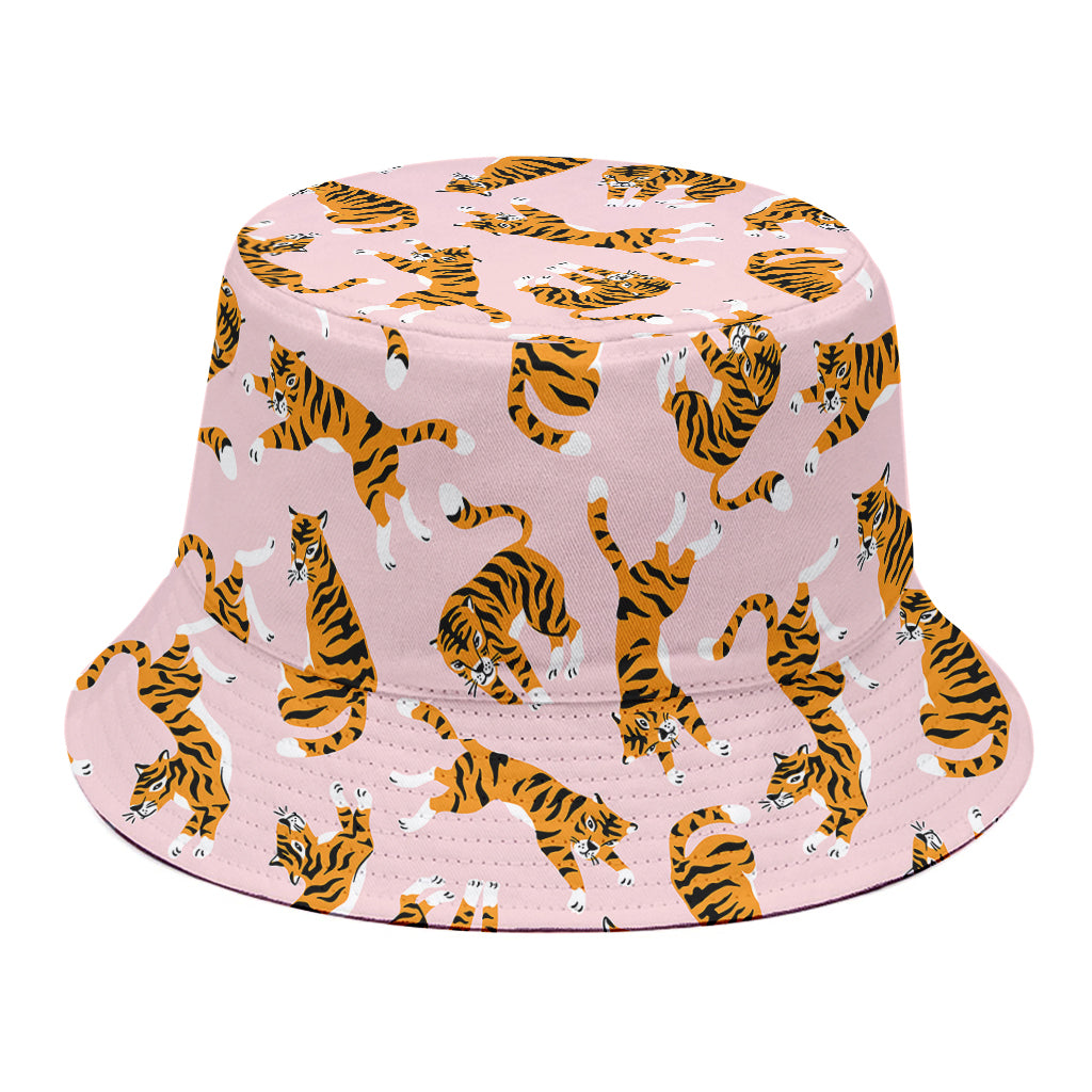 Cute Tiger Pattern Print Bucket Hat
