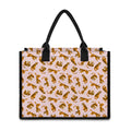 Cute Tiger Pattern Print Canvas Tote Bag