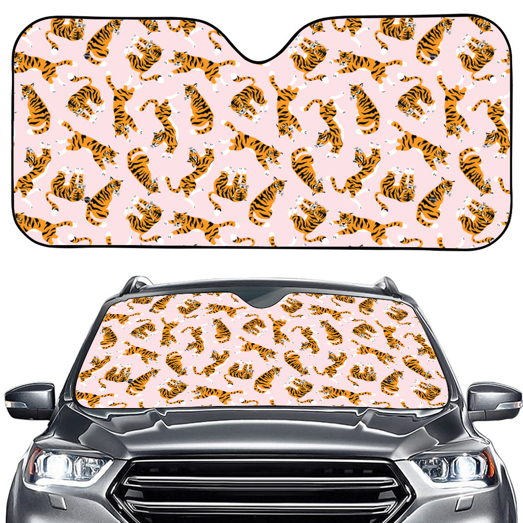 Cute Tiger Pattern Print Car Windshield Sun Shade
