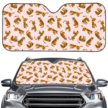 Cute Tiger Pattern Print Car Windshield Sun Shade