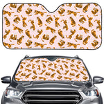 Cute Tiger Pattern Print Car Windshield Sun Shade