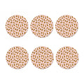 Cute Tiger Pattern Print Coaster Set