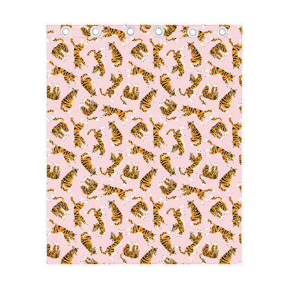 Cute Tiger Pattern Print Curtain