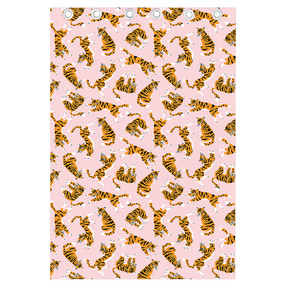 Cute Tiger Pattern Print Curtain