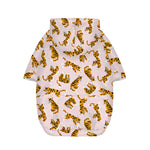 Cute Tiger Pattern Print Dog Zip Up Hoodie