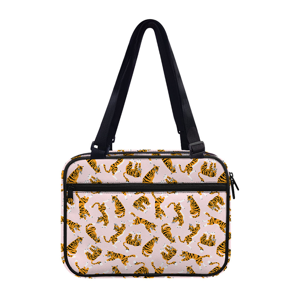 Cute Tiger Pattern Print Double Strap Bible Bag