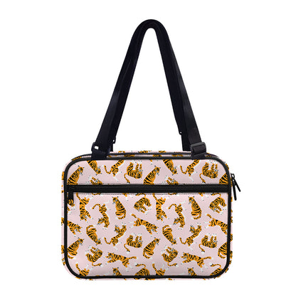 Cute Tiger Pattern Print Double Strap Bible Bag