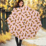 Cute Tiger Pattern Print Foldable Umbrella