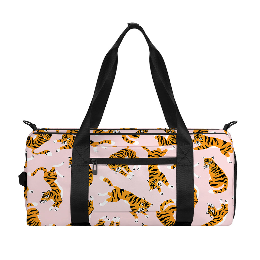 Cute Tiger Pattern Print Gym Bag