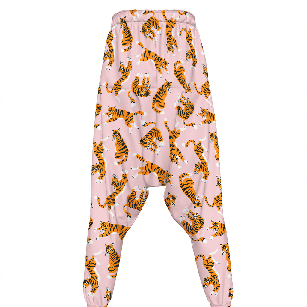 Cute Tiger Pattern Print Hammer Pants