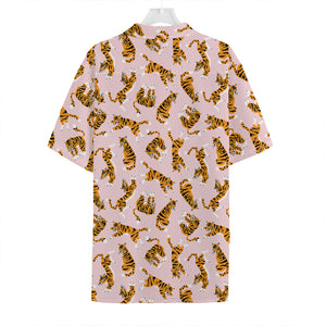 Cute Tiger Pattern Print Hawaiian Shirt