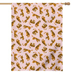 Cute Tiger Pattern Print House Flag