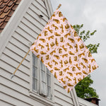 Cute Tiger Pattern Print House Flag