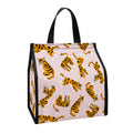 Cute Tiger Pattern Print Insulated Lunch Tote