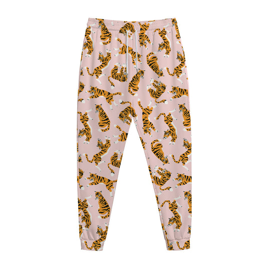 Cute Tiger Pattern Print Jogger Pants
