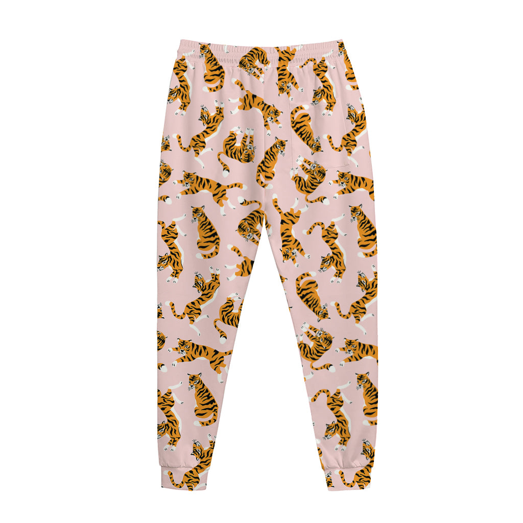Cute Tiger Pattern Print Jogger Pants