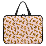Cute Tiger Pattern Print Laptop Sleeve With Handle