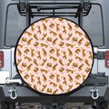 Cute Tiger Pattern Print Leather Spare Tire Cover