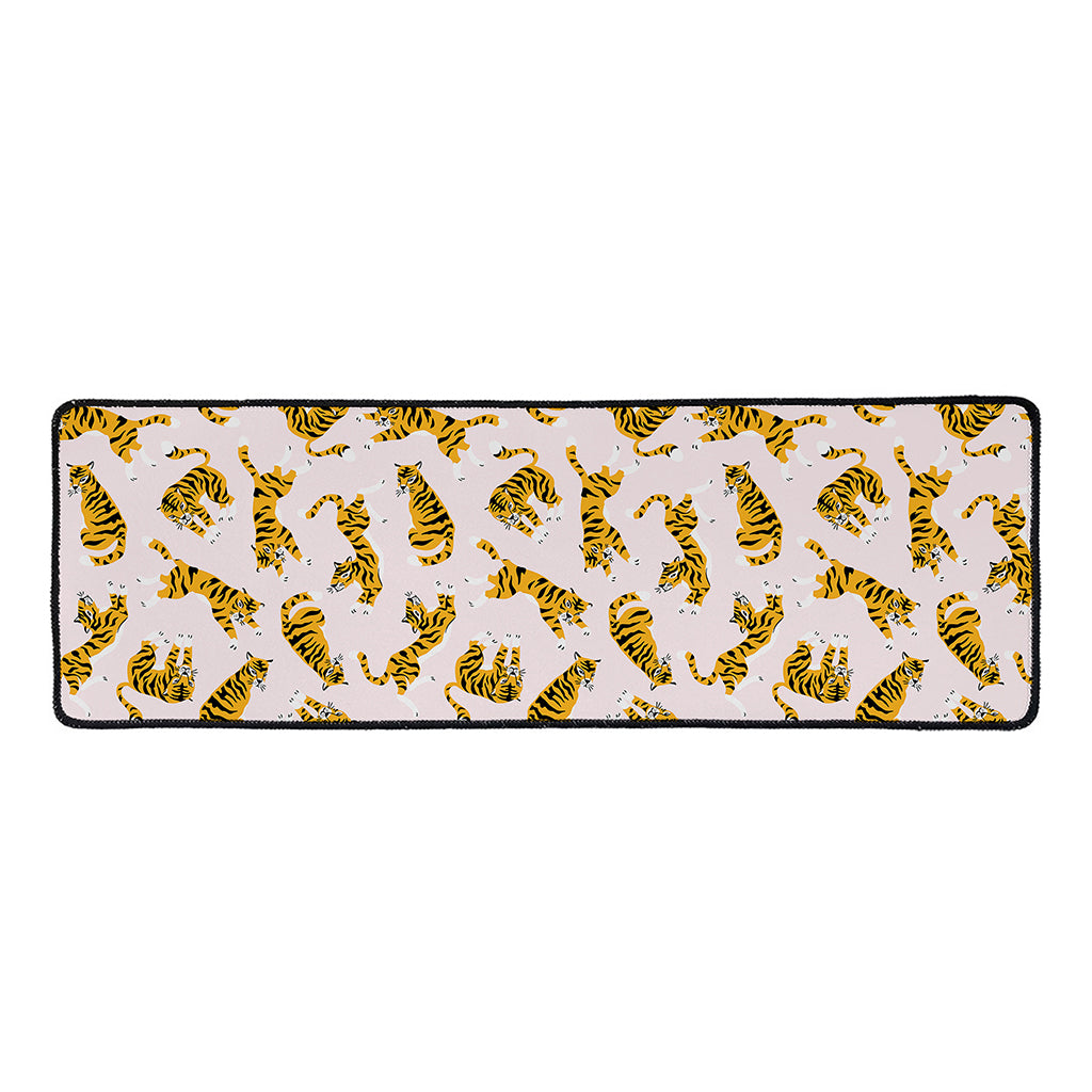 Cute Tiger Pattern Print Long Kitchen Mat