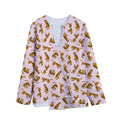 Cute Tiger Pattern Print Long Sleeve Short Coat