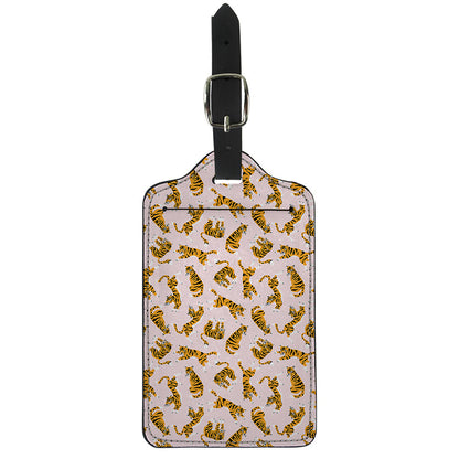 Cute Tiger Pattern Print Luggage Tag