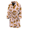 Cute Tiger Pattern Print Men's Bathrobe