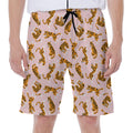 Cute Tiger Pattern Print Men's Beach Shorts