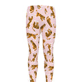 Cute Tiger Pattern Print Men's Leggings