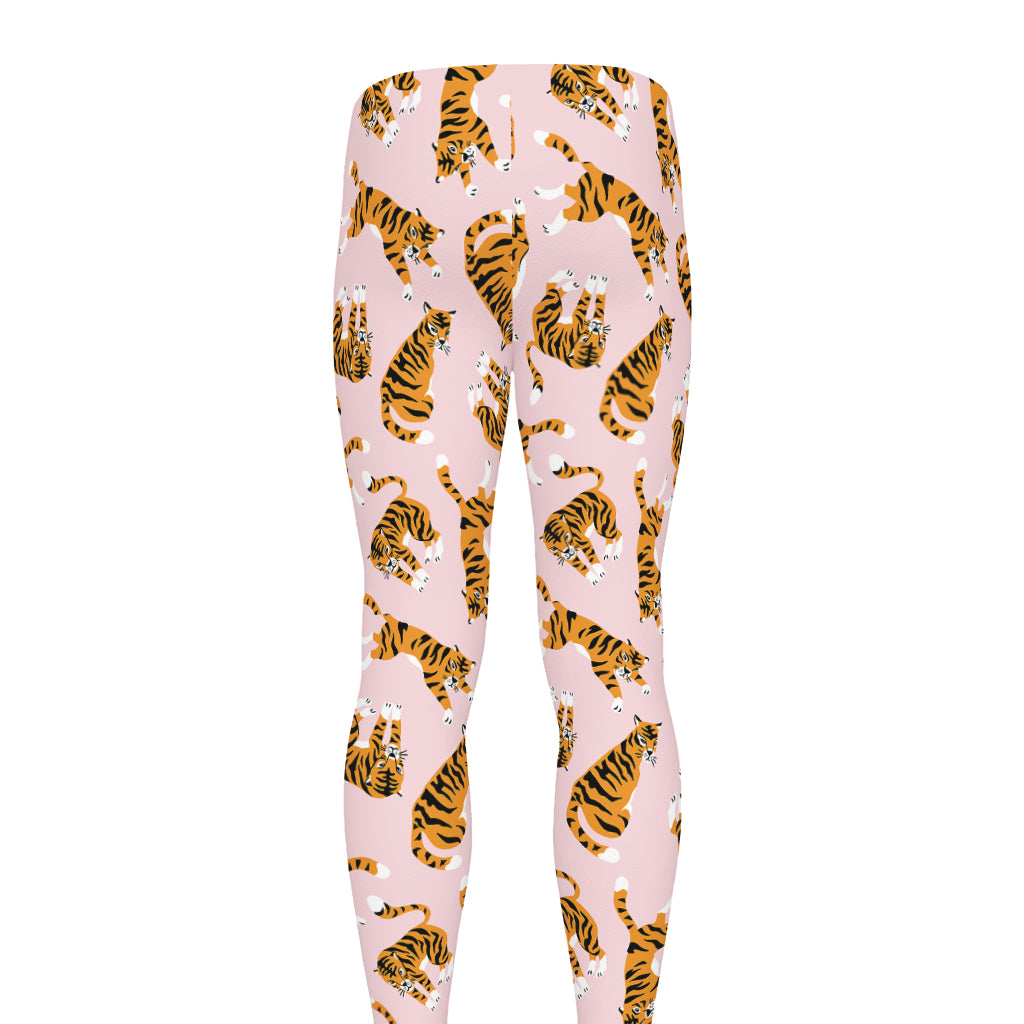 Cute Tiger Pattern Print Men's leggings