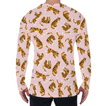 Cute Tiger Pattern Print Men's Long Sleeve T-Shirt