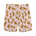 Cute Tiger Pattern Print Men's Athletic Shorts