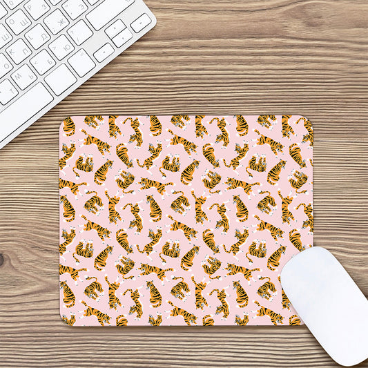 Cute Tiger Pattern Print Mouse Pad