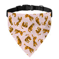 Cute Tiger Pattern Print Over The Collar Dog Bandana