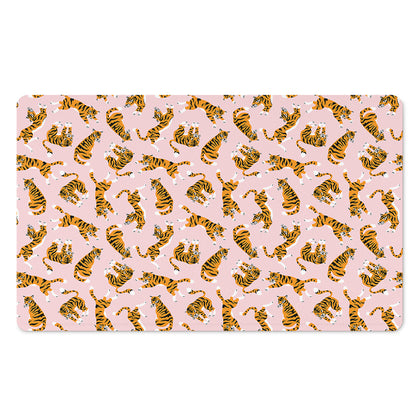 Cute Tiger Pattern Print Polyester Doormat