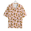 Cute Tiger Pattern Print Rayon Hawaiian Shirt