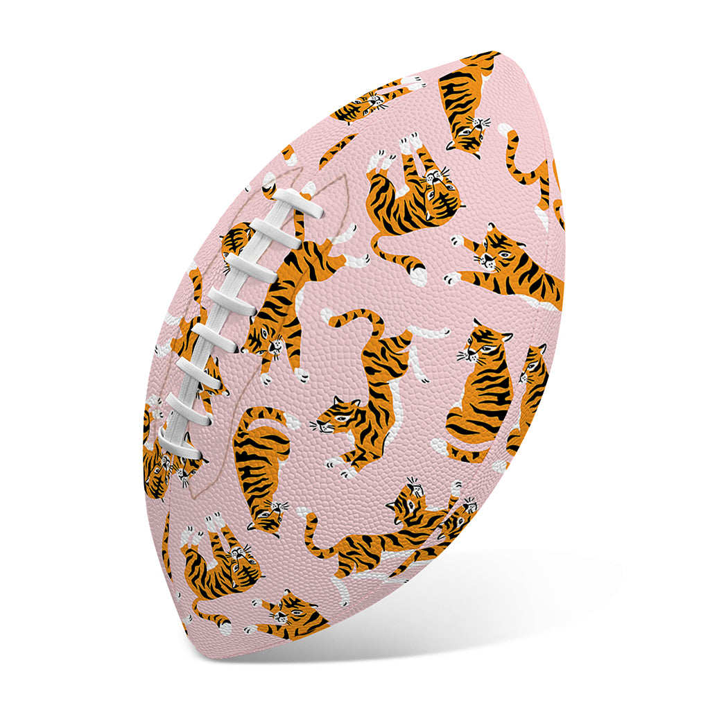 Cute Tiger Pattern Print Rugby Ball