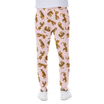 Cute Tiger Pattern Print Scuba Joggers