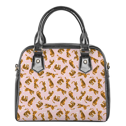 Cute Tiger Pattern Print Shoulder Handbag