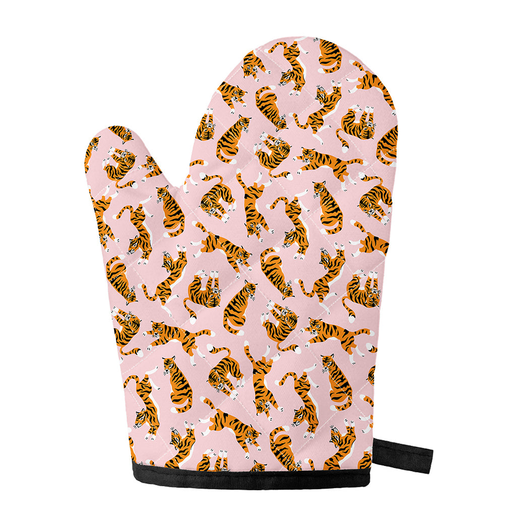 Cute Tiger Pattern Print Single Oven Mitt