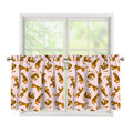 Cute Tiger Pattern Print Tier Curtains
