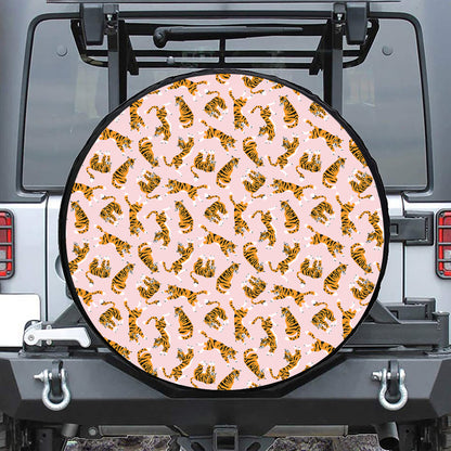 Cute Tiger Pattern Print Tire Cover