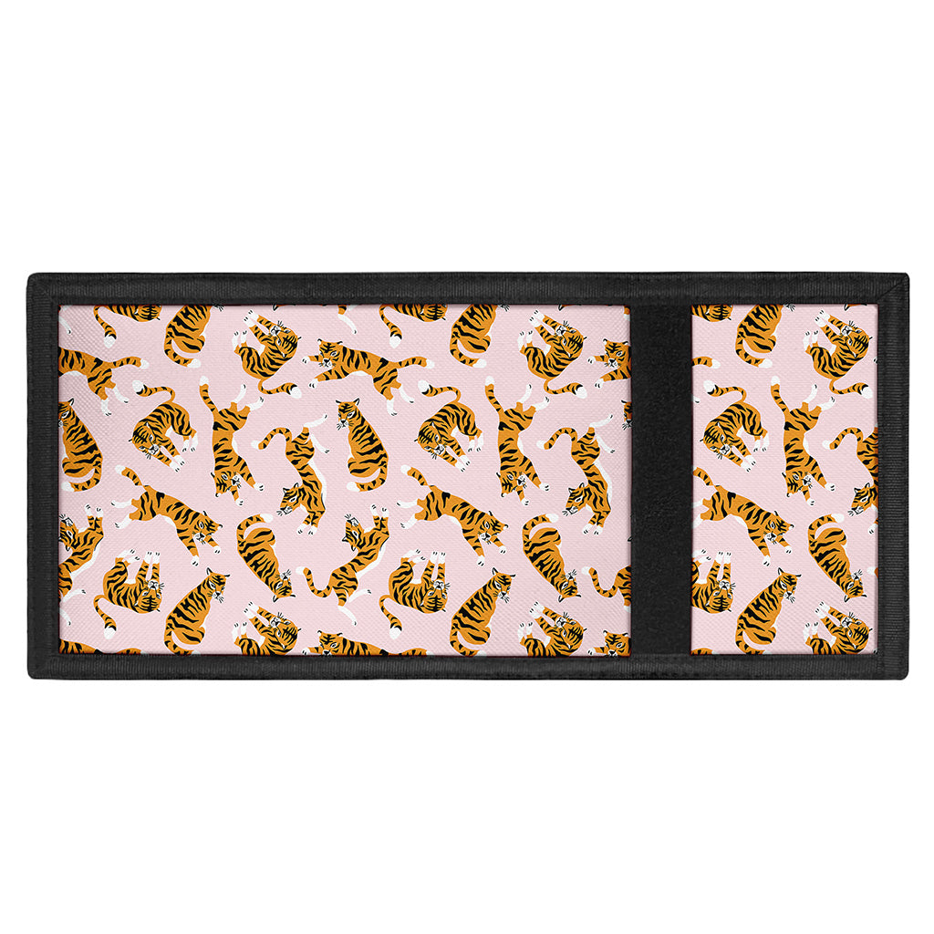 Cute Tiger Pattern Print Trifold Wallet