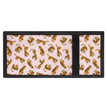 Cute Tiger Pattern Print Trifold Wallet