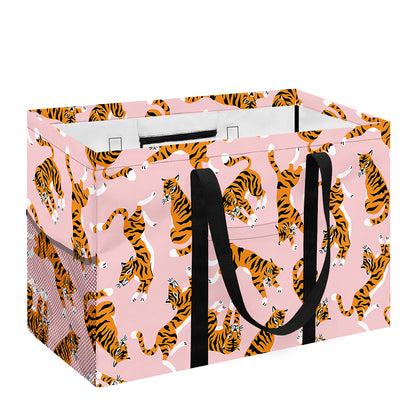 Cute Tiger Pattern Print Utility Tote Bag