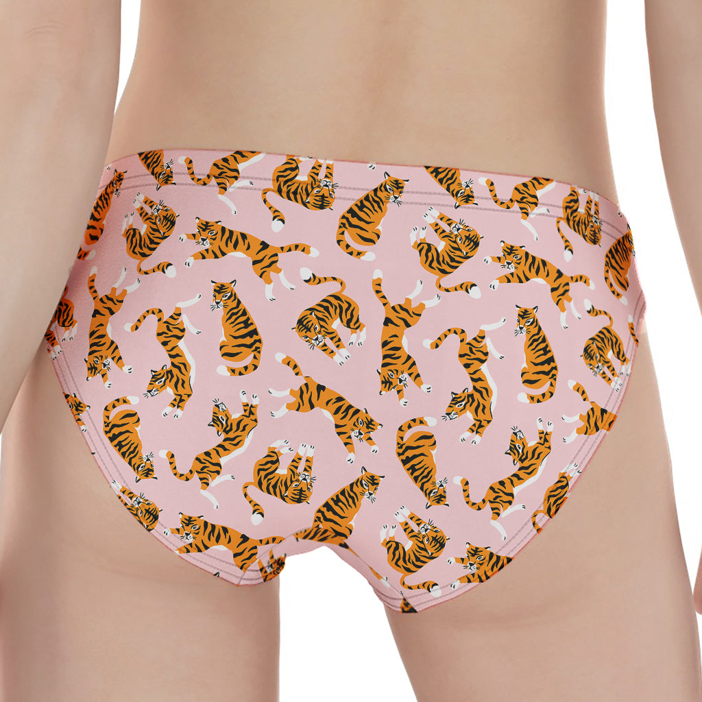 Cute Tiger Pattern Print Women's Panties